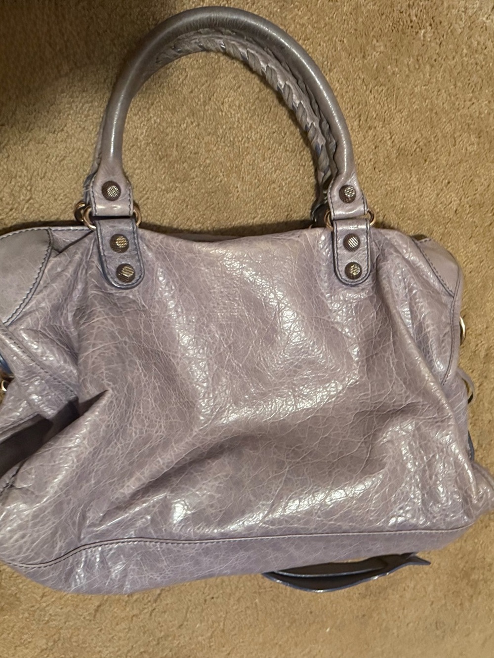 Balenciaga Agneau giant 12 City rose gold hardware Jacynthe - Picture 3 of 11